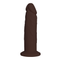 Premium Silicone Realistic Medio Torso de Dildo Intercambiable Brown