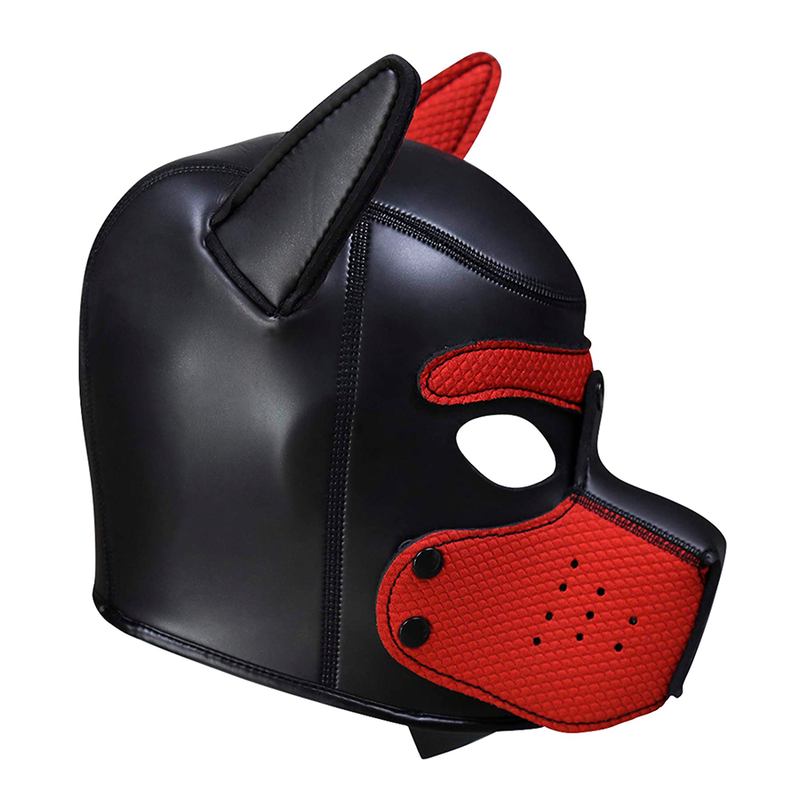 Máscara Perro Roja/negra Talla L
