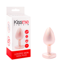 Lovers Skin Anal Plug Gold Metal/Clear Talla S