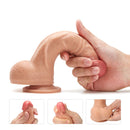 8" DUAL LAYERED SILICONE COCK FLESH