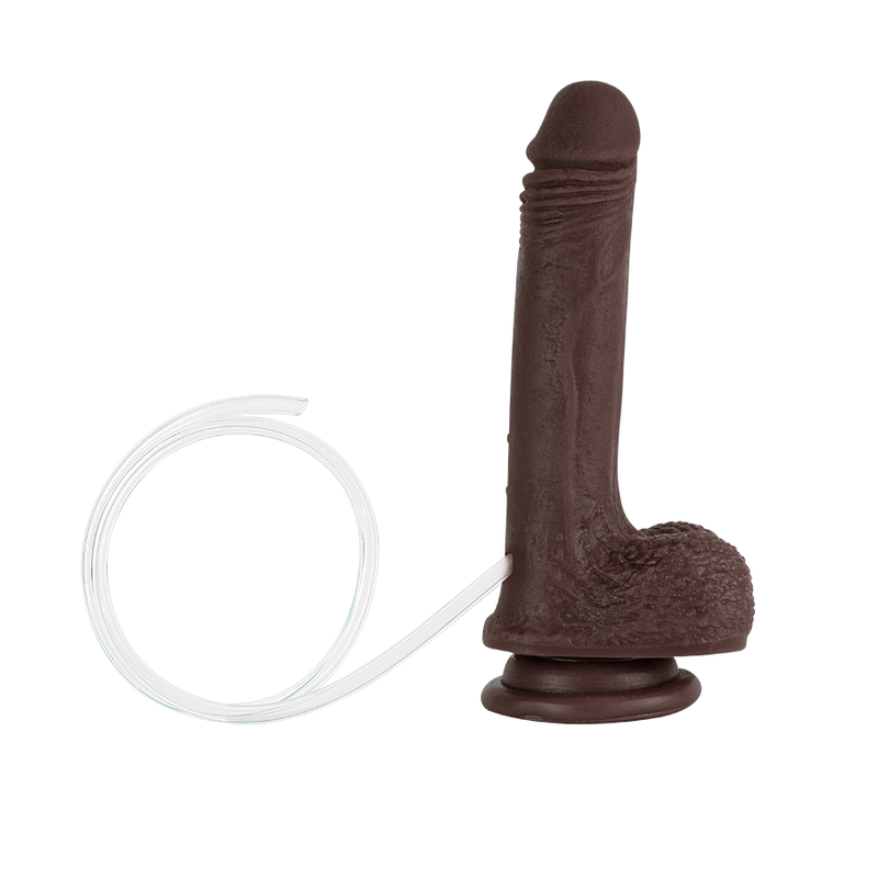 Dildo Uriel Chocolate Nude Eyaculador