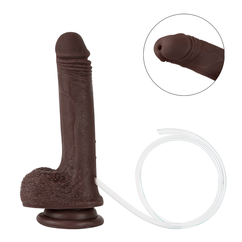 Dildo Uriel Chocolate Nude Eyaculador