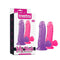 Dildo Small 6" Jelly Studs Crystal Pink