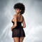 Babydoll Con Tanga Negro