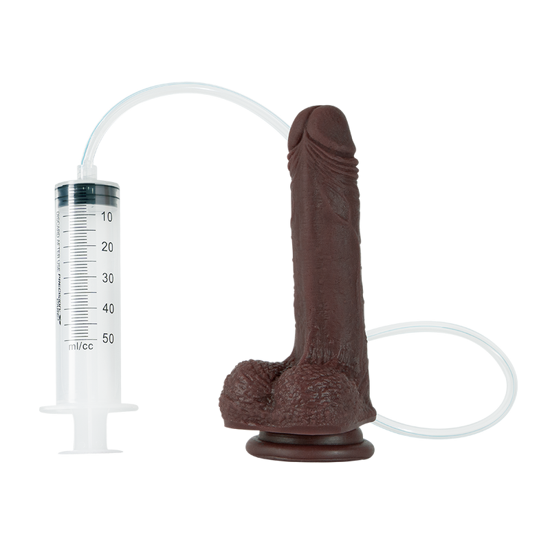 Dildo Uriel Chocolate Nude Eyaculador