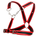 DNGEON CROSS CHAIN  HARNESS BY MOB RED