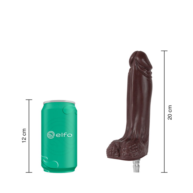 Dildo Rafael Chocolate Compatible Con Lovense Machine