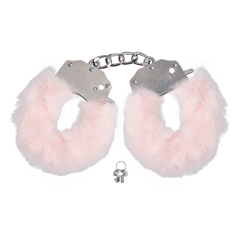 FETISH PLEASURE FLUFFY HANDCUFFS ROSA