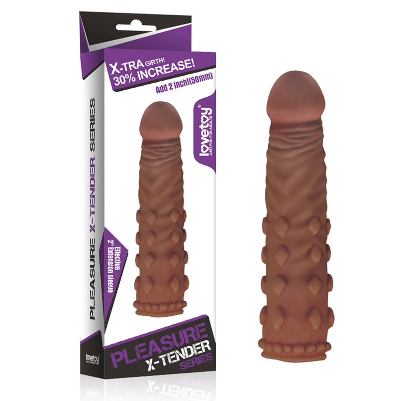 ADD 2'' PLEASURE X TENDER PENIS SLEEVE 