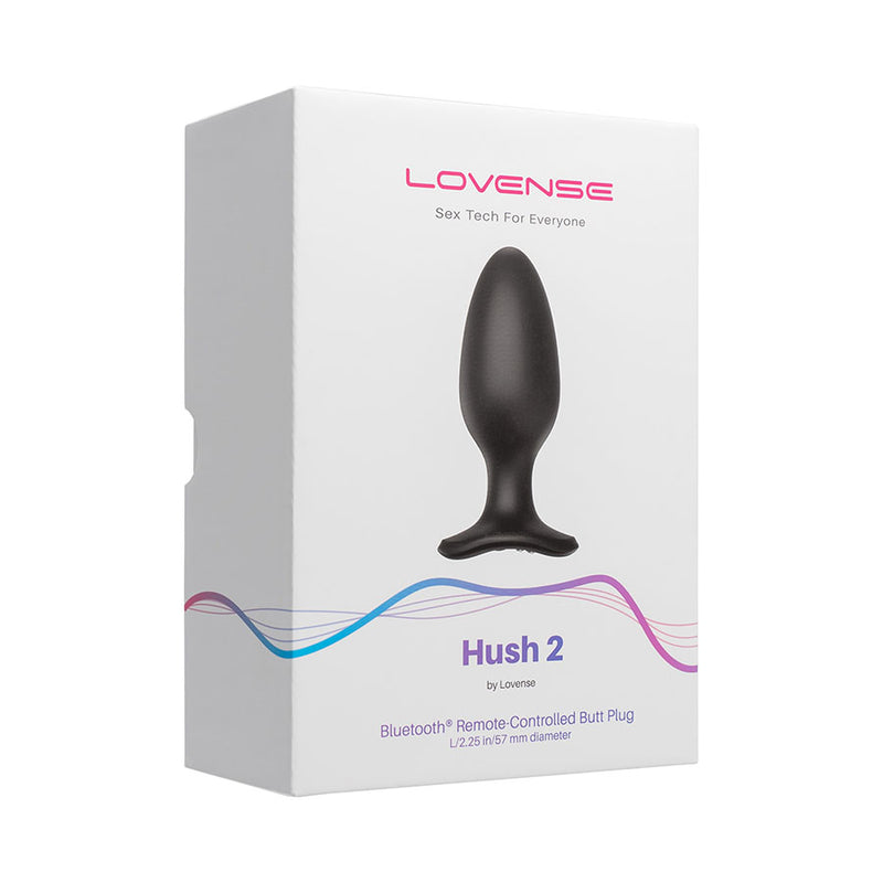 Plug Anal Vibrador Hush 2 (2.25 Pulgadas) Controlado por APP Global by Lovense