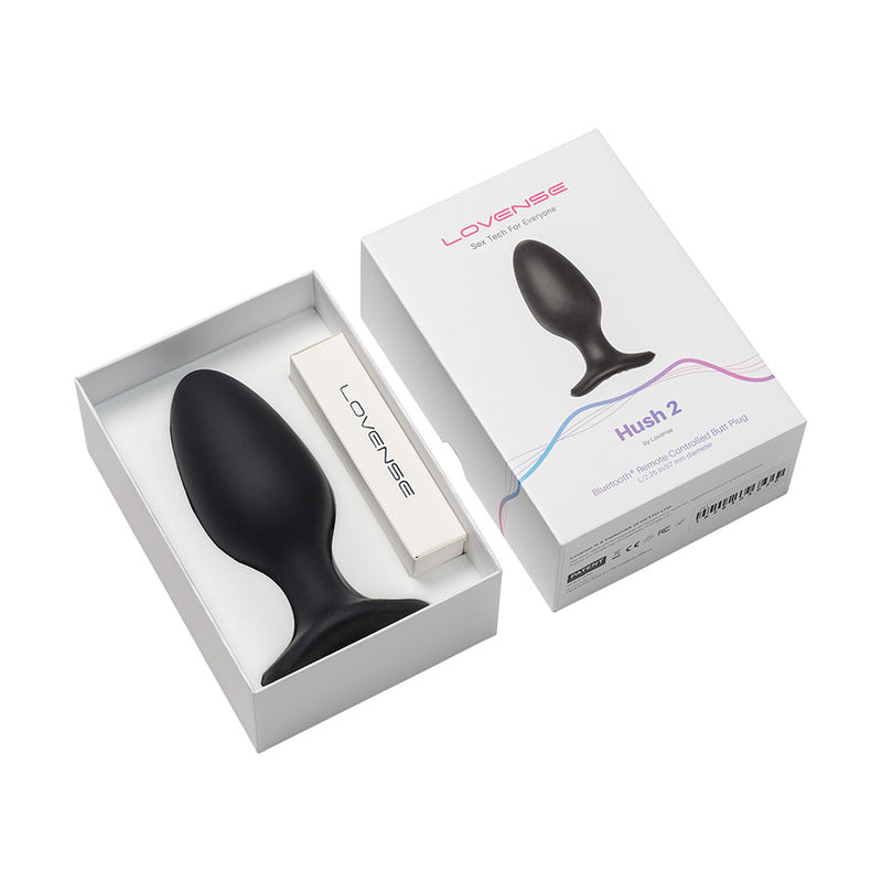 Plug Anal Vibrador Hush 2 (2.25 Pulgadas) Controlado por APP Global by Lovense