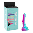 Dildo Anfibio Mediano Verde Fucsia