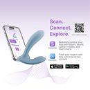 Estimulador Clitorial y de Punto G Erica Azul Controlado por APP Global by Svakom