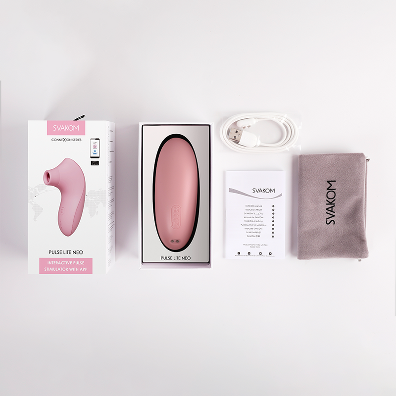 Estimulador Clitorial Pulse Lite NEO Rosa Controlado por APP Global By Svakom