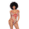 Body Con Varilla Piel / Rojo