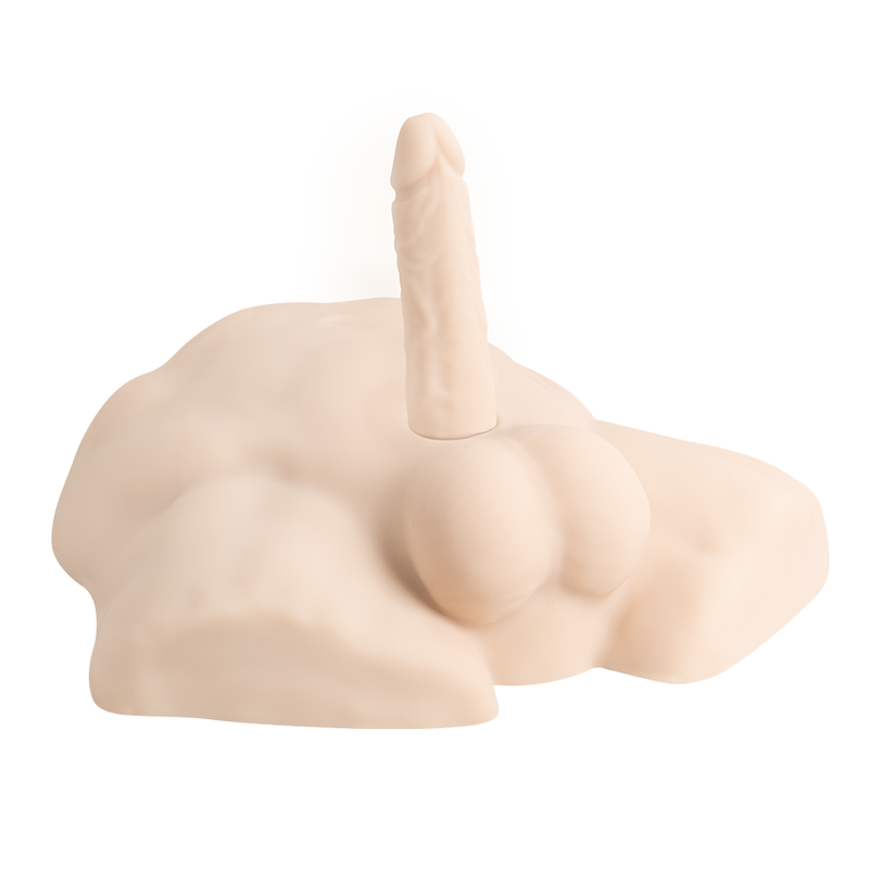 Premium Silicone Realistic Medio Torso de Dildo Intercambiable