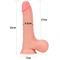 8.5'' SLIDING SKIN DUAL LAYER DONG FLESH