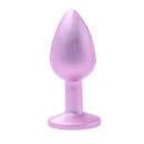 Jewelry Anal Plug Pink Metal/Pink Talla S