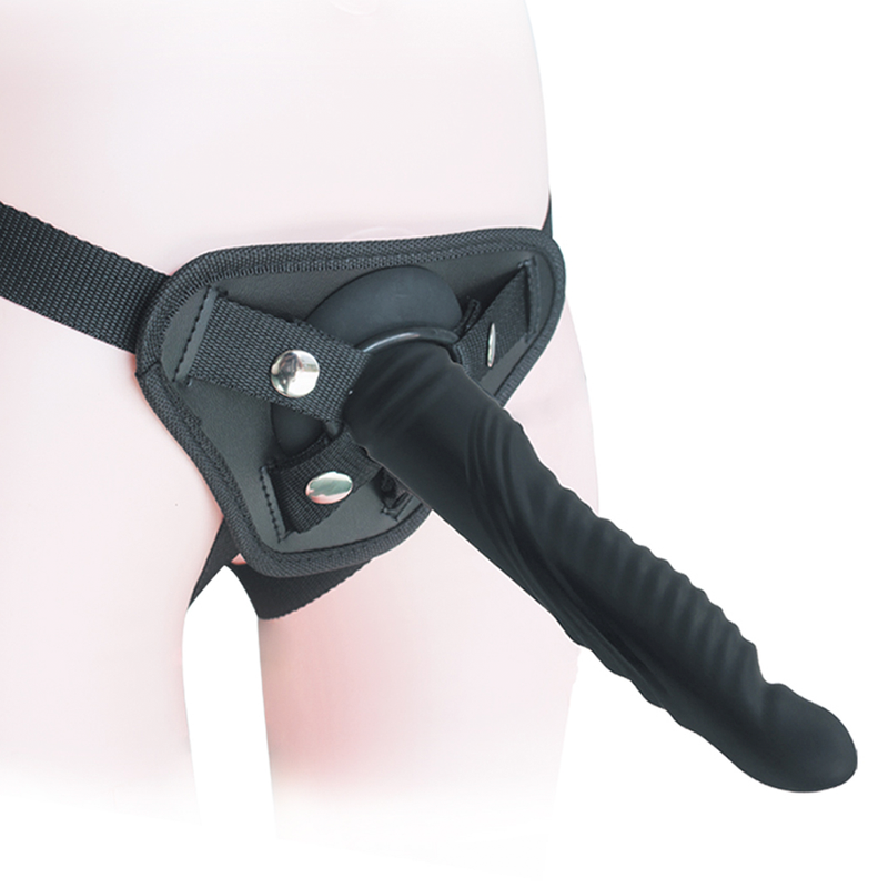 STRAP ON RIPPLE DILDO VIBE 8