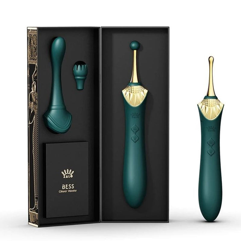 BESS CLITORIAL VIBRATOR TURQUOISE GREEN