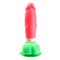 Dildo S-man Glow Pink And Green