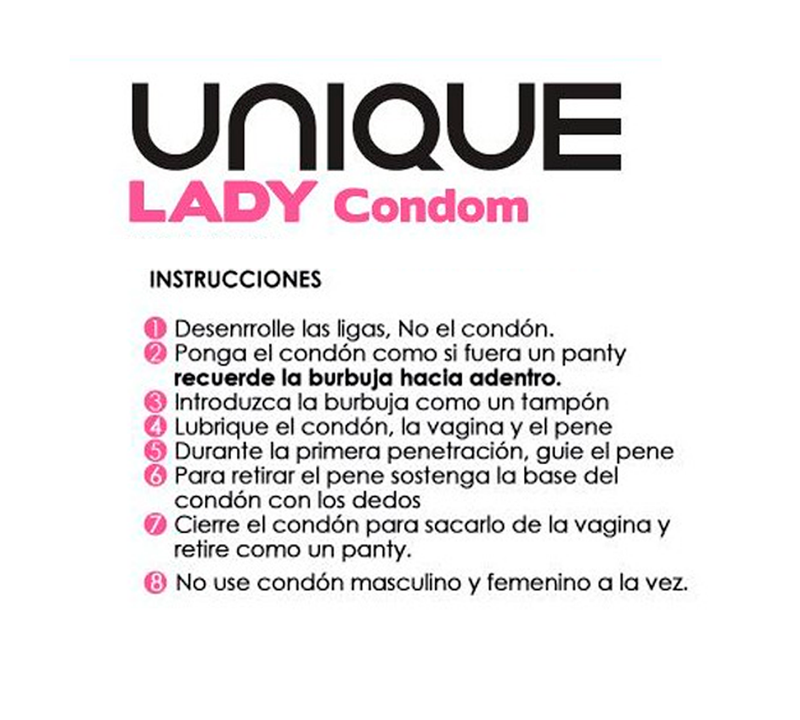 Lady Condom Unique Condon X 3