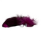 PLUG ANAL COLA DE ZORRO NEGRO Y MORADO